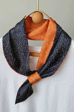 Night Loop Scarf Orange & Navy