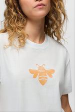 Prana Women's Bee Journeyman Short Sleeve Tee M Soft White