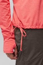 Prana Women's Eileen Cinch Long Sleeve Top XS Guava Pop
