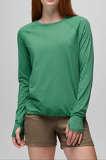 Prana Women's Eileen Cinch Long Sleeve Top M Jade