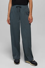 Prana Women's Koen Mid Rise Wide Leg Pant XS Grey Blue