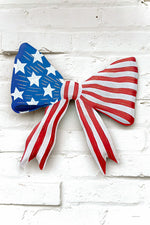 Round Top American Flag Bow