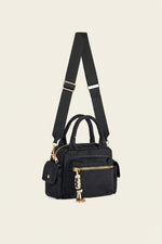 Shiraleah Jet Top Handle Shoulder Bag Black