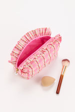 Shiraleah Scarlett Quilted Sm Zip Pouch Pink