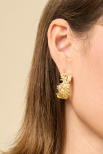 Spartina Posy Party Hoop Earrings Crystal