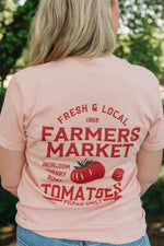 Tomato Farmers Market Tee Large Peachy Pink
