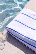 Garnier-Thiebaut Waikiki Pool Towel 30"x60" Blue