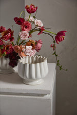Tulipa Compote 7.25"x5.5" White