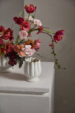 Tulipa Vase 4.25"x5.25" White