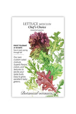 Botanical Interests Chef's Choice Mesclun Lettuce Seeds