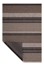 Chilewich Pleat Stripe Shag Door Mat 18"x28" Oyster