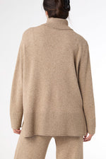 Heavenly-Luxe Cowl Neck XXL Beige Heather