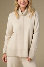 Heavenly-Luxe Cowl Neck XS Oatmeal