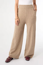 Heavenly-Luxe Wide Leg Bottoms L/XL Beige Heather