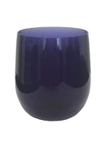 Caspari Acrylic Tumbler Glass 12 oz Cobalt