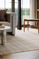 Dash & Albert Downing Plaid Wool Cozy Rug 3'x5' Grey