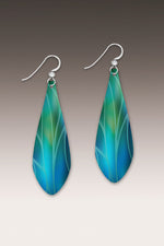 DC Designs Blue Aurora Abstract Multilayer Drop Handmade Earrings