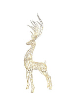 Deer Standing With Lights 26"x 63" Champagne