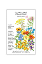 Botanical Interests Edible Beauties Flower Mix Seeds