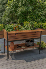 Eco Friendly Elevated Eucalyptus Planter 47"