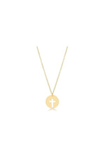 enewton 16" Necklace Gold Blessed Gold Disc