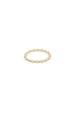 enewton Pearl Grateful Pattern 4mm Bead Bracelet 6mm Gold