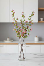 Faux Blossom Bud Spray 44" Pink