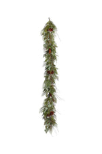 Faux Cedar & Pine Mix Garland 72" Green