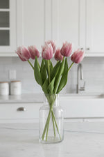 Faux Real Touch Parrot Tulip Stem 13" Purple