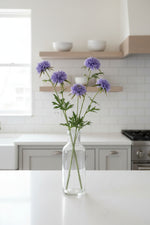 Faux Scabiosa Spray 28.25"Lavender