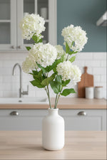 Faux Snowball Spray 34.5" Cream & Green