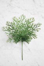 Faux Staghorn Fern Bush 18" Green