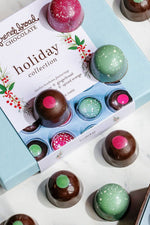 French Broad Chocolate Holiday Collection of Bonbons 12 Piece