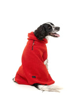 FuzzYard Cosy Snood Coat Size 3 Cherry Red