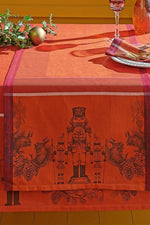 Garnier-Thiebaut Casses Noisettes Runner 21"x69" Rouge Festif