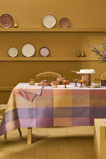 Garnier-Thiebaut Mille Ecossais Tablecloth 61"x102" Velvet