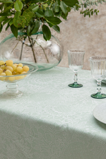 Garnier-Thiebaut Mille Guipures Tablecloth 71"x71" Jade