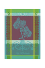 Garnier-Thiebaut La Rhubarbe Turquoise Kitchen Towel