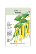 Botanical Interests Gold Rush Bean Organic Seeds