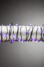 Multifunction Outdoor Micro String Lights With Timer 10' Purple