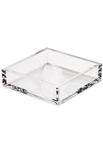 Caspari Acrylic Cocktail Napkin Holder Crystal Clear