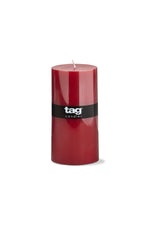 Color Studio Pillar Candle 3"x 6" Red