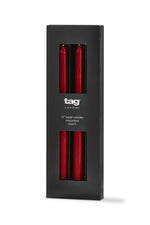 Color Studio Taper Candle 12" Red Set of 4