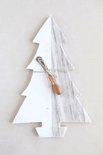 Marble Tree Cheese & Cutting Board with Canape Knife