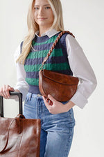 Linda Crescent Crossbody Hickory