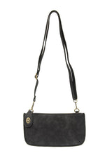 Lux Crossbody Wristlet Clutch New Black