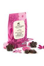 Lake Champlain Chocolates Dark Vegan Salted Caramel Flowers 13 piece