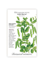 Botanical Interests Little Marvel Petite Shelling Pea Seeds
