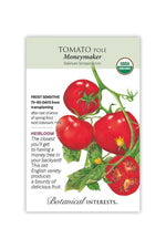 Botanical Interests Moneymaker Pole Tomato Organic Seeds