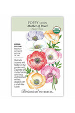 Botanical Interests Mother of Pearl Poppy Organic Seeds
